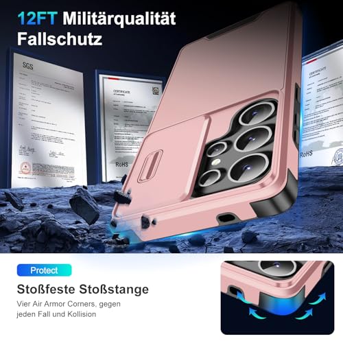 Coque Samsung S23 Ultra rose avec film écran pour le quotidien