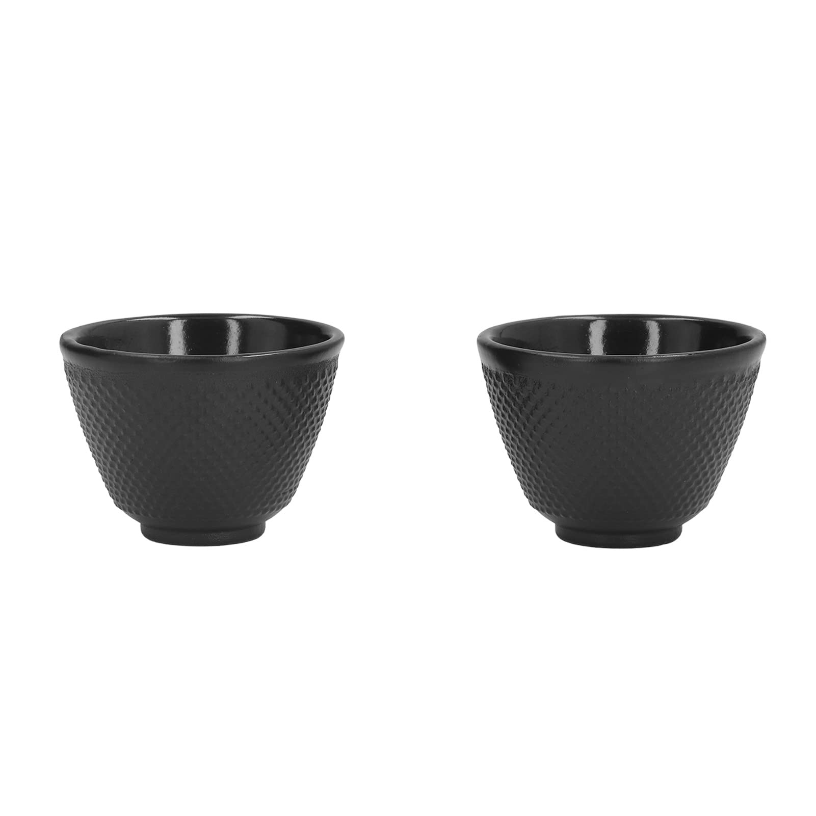 Set teiera in ghisa Teiera premium durevole in stile giapponese con 2 tazze Capacità 800 ml Design nero antico Ideale per gli amanti del tè Amici di famiglia