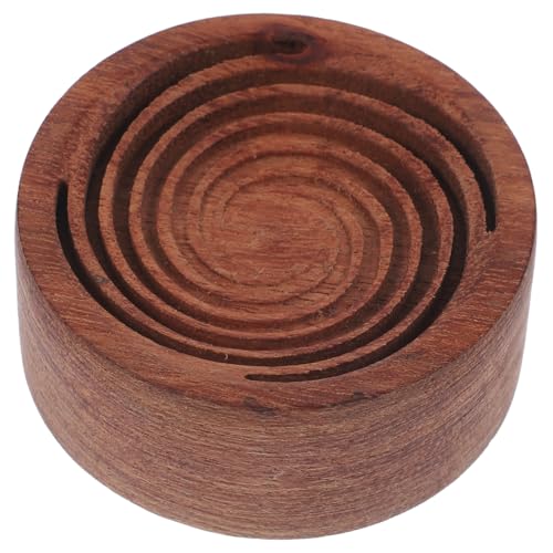 HOOTNEE Essential Oil Diffuser Round Design Portable Aromatherapy Diffuser for Car Natural Wood Adornment Non-fire Air Freshener for Home and Office