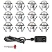 YZGWZLD 12 Pack Low Voltage LED Deck Lights Kit Î¦1.38