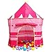 LEVEL25 Castillo Tienda Infantil Plegable para niños y niñas, Interior y Exterior, Rosa