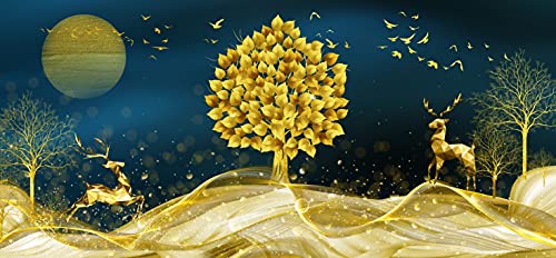 Kit Peinture Diamant 5D Vache Anti-Stress Toile Grand Format 40x100cm Mosaïque
