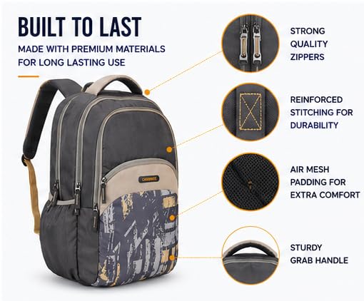 Image of Strix Backpack for Boys & Girls | 3-Compartment School, College & Travel Backpack