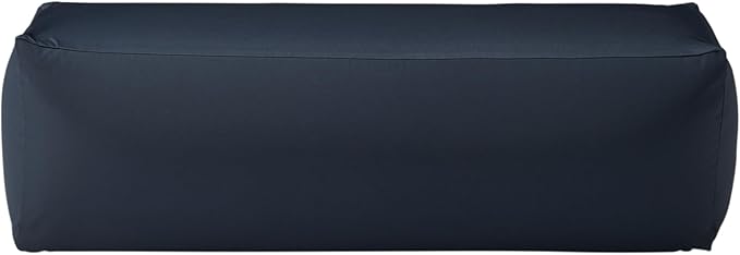 MUJI 無印良品 体にフィットするソファ長方形用カバー ネイビー 幅120×奥行38×高さ38cm ポリエステル平織 83435691