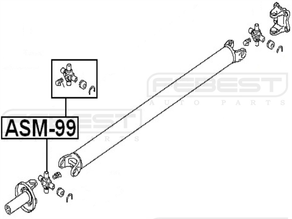 Amazon.com: Mr165561 - Universal Joint/U-Joint 30X71.5 For 