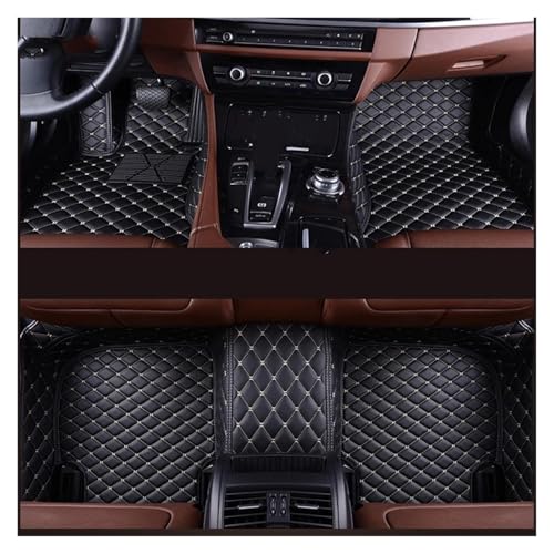 Alfombrillas Coche Alfombrillas Personalizadas para X2 F39 Accesorios para Coche Alfombra Antideslizante(Black-Beige)