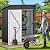 DWVO Outdoor Storage Shed 5 x 3FT, Heavy Duty Metal Tool Sheds Storage House with Lockable Door & Air Vent for Garden, Patio, Lawn to Store Bike, Garbage Can, Lawnmower, Dark Gray