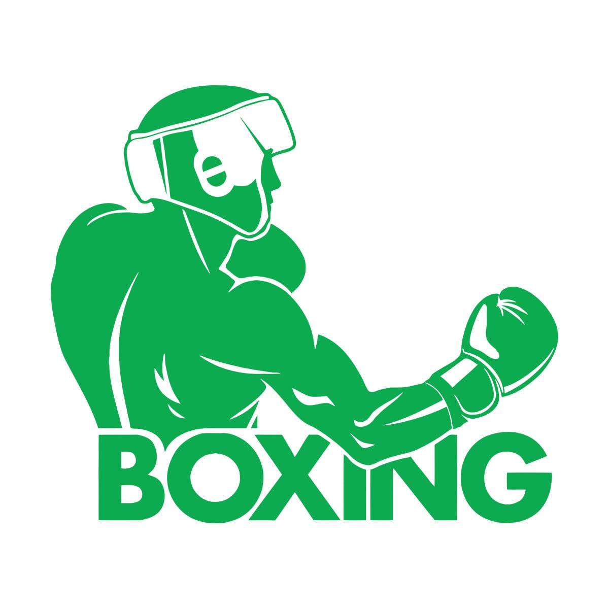 Sport Boxing Word Vinyl Wall Decal Boxer Posters Fight Fighter Club Stickers Bedroom Decoration House Decor Art Wallpaper Extra Large - 75x86cm — image 1