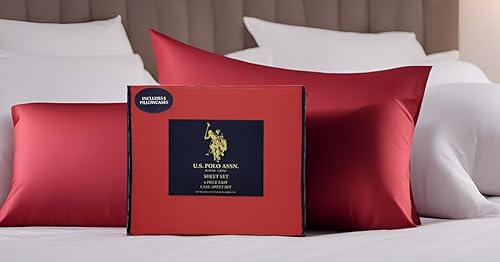 U.S. Polo Assn. Juego de sábanas de microfibra