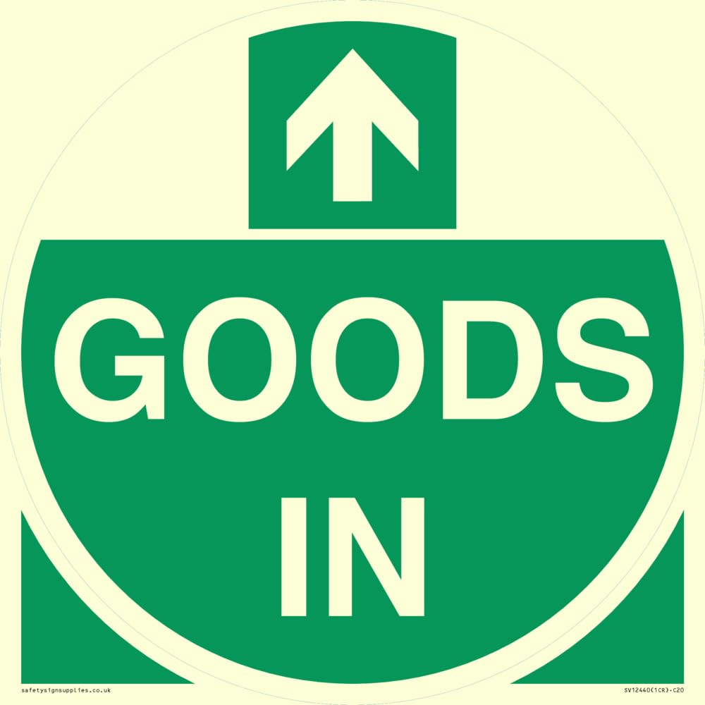 GOODS IN Sign - 200x200mm - S20