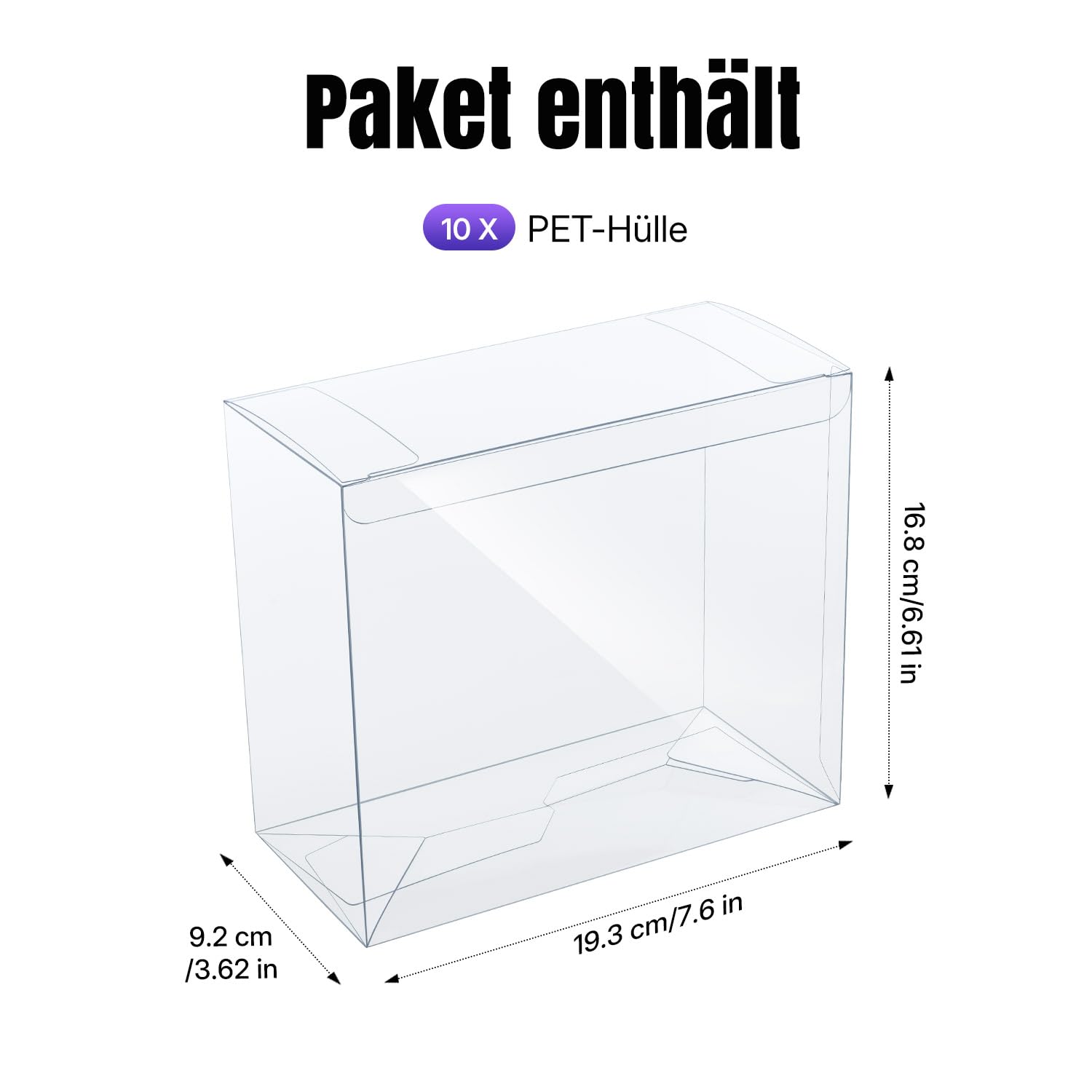 Wigearss 10 Stück PET Case, Schutzhülle, Schutzbox für Pokemon Elite Trainer Box