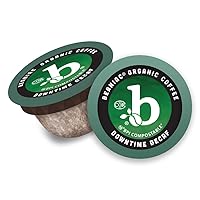 Vista 4 de beaniac Cápsulas de café orgánico descafeinado de agua suiza descafeinada, tostado medio, cápsulas de café compostables de una sola porción, café
