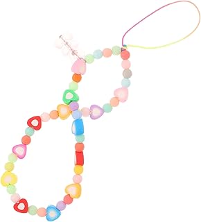 Uonlytech Alças Para Telefone Celular Charme De Corrente De Telefone Boêmio Charme De Alça De Telefone Bonito Corrente De Telefone Com Contas Corrente De Charme De Telefone Chaveiro Cordão