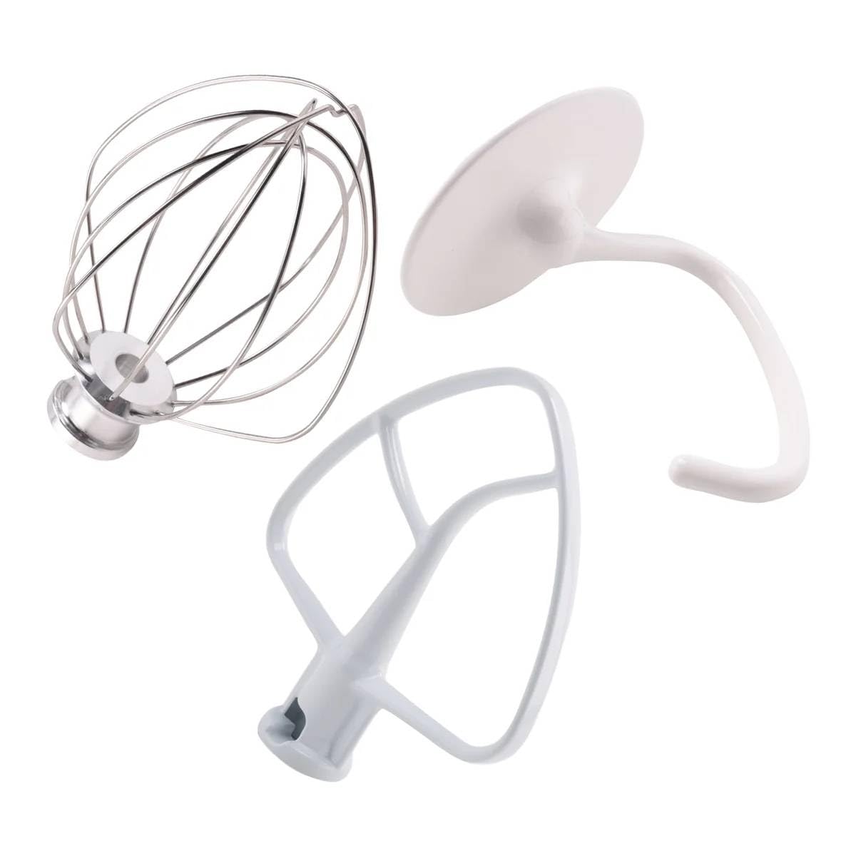 SHIPLORD® Stand Mixer Attachment Set: Dough Hook Wire Whip Flat Beater for Effortless Baking & Mixing-image-41