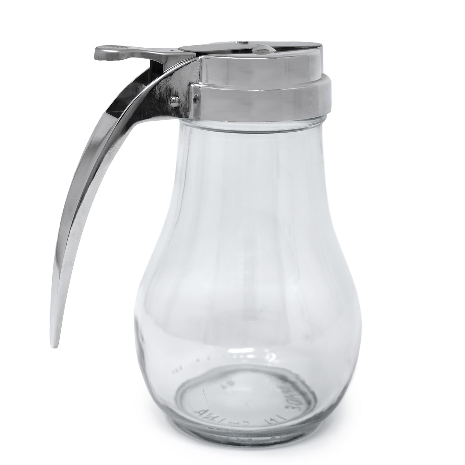 Norpro Syrup/Honey Dispenser Glass 12 Ounces Diner Style 5.25"/13.5cm Tall