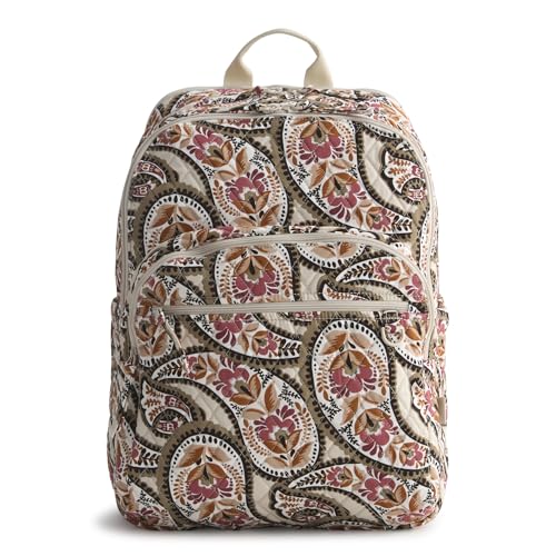 Vera Bradley Premium Cotton XL Bancroft Backpack, Blooming Paisley4