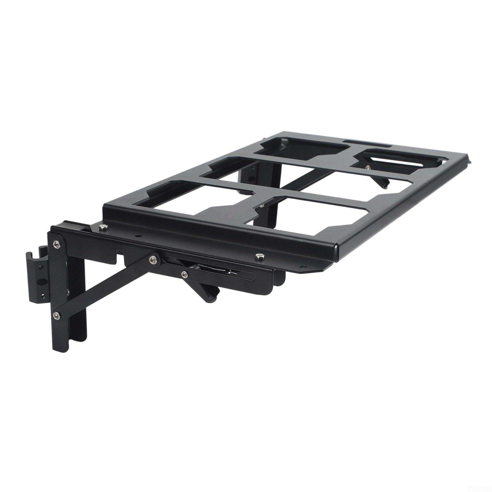 Soporte plegable de metal de 40 kg para maletín de herramientas, placa de expansión plegable de acero de aluminio, montaje universal para