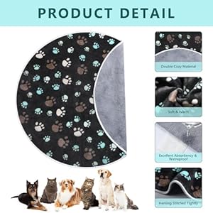 4-Pack-Whelping-Pads-Washable-for-Dog-Waterproof-Pet-Pads-Dog-Pee-Pads-Reusable-Training-Pads-Absorbent-Round-Whelping-Pad-Floor-Pad-Dog-Bed-Mat-Puppy-Pad-for-Crate-Potty36-Inch-Dark-Gray - Cucciolini Doodles   4-Pack-Whelping-Pads-Washable-for-Dog-Waterproof-Pet-Pads-Dog-Pee-Pads-Reusable-Training-Pads-Absorbent-Round-Whelping-Pad-Floor-Pad-Dog-Bed-Mat-Puppy-Pad-for-Crate-Potty36-Inch-Dark-Gray