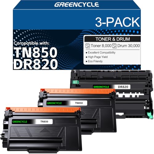 Toner TN850 tambour DR820 résout problème impression floue Brother