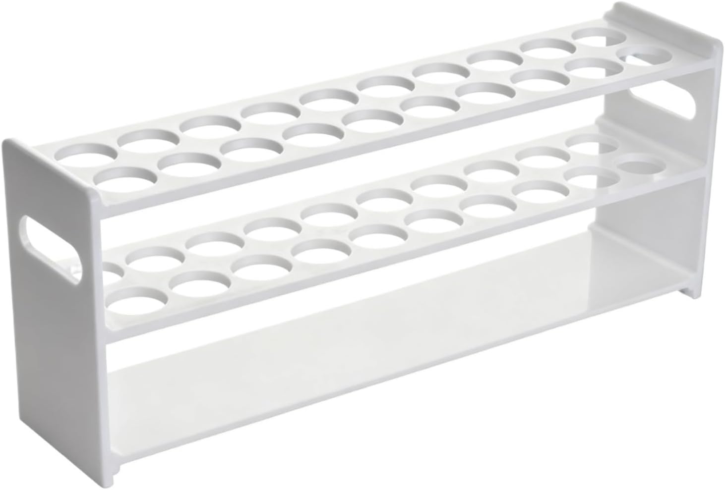 Tube Rack Plastic Test Tube Rack with Hollow Handle 24 Holes for Laboratory Science
