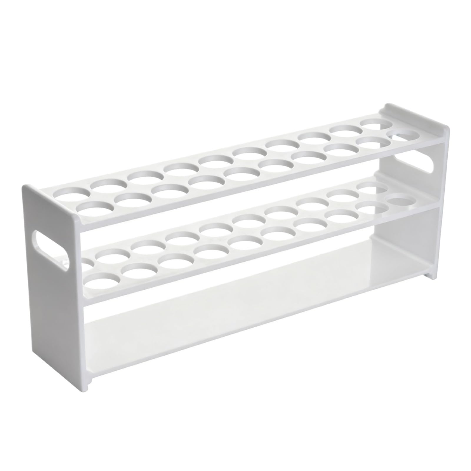 CVdrtyED Classroom Test Tube Rack Plastic Test Tube Rack With Hollow Handle 24 Holes For Laboratory Scientific Experiments