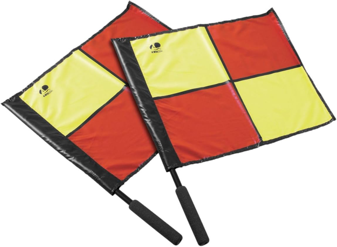 Kwik Goal Premier Linesman Flags Multi, 22.5-Inch L x 4-Inch W