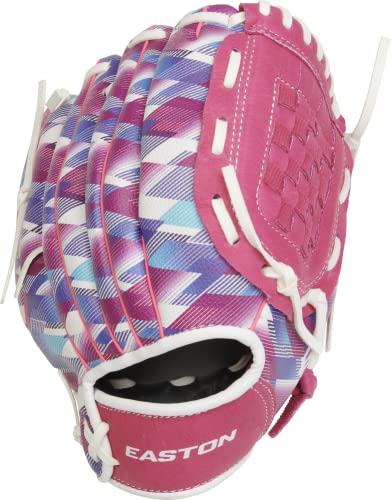 Easton | Moxie Baseball Glove | Right Hand Throw | 10.5" Basket Web | Pink #TOP2