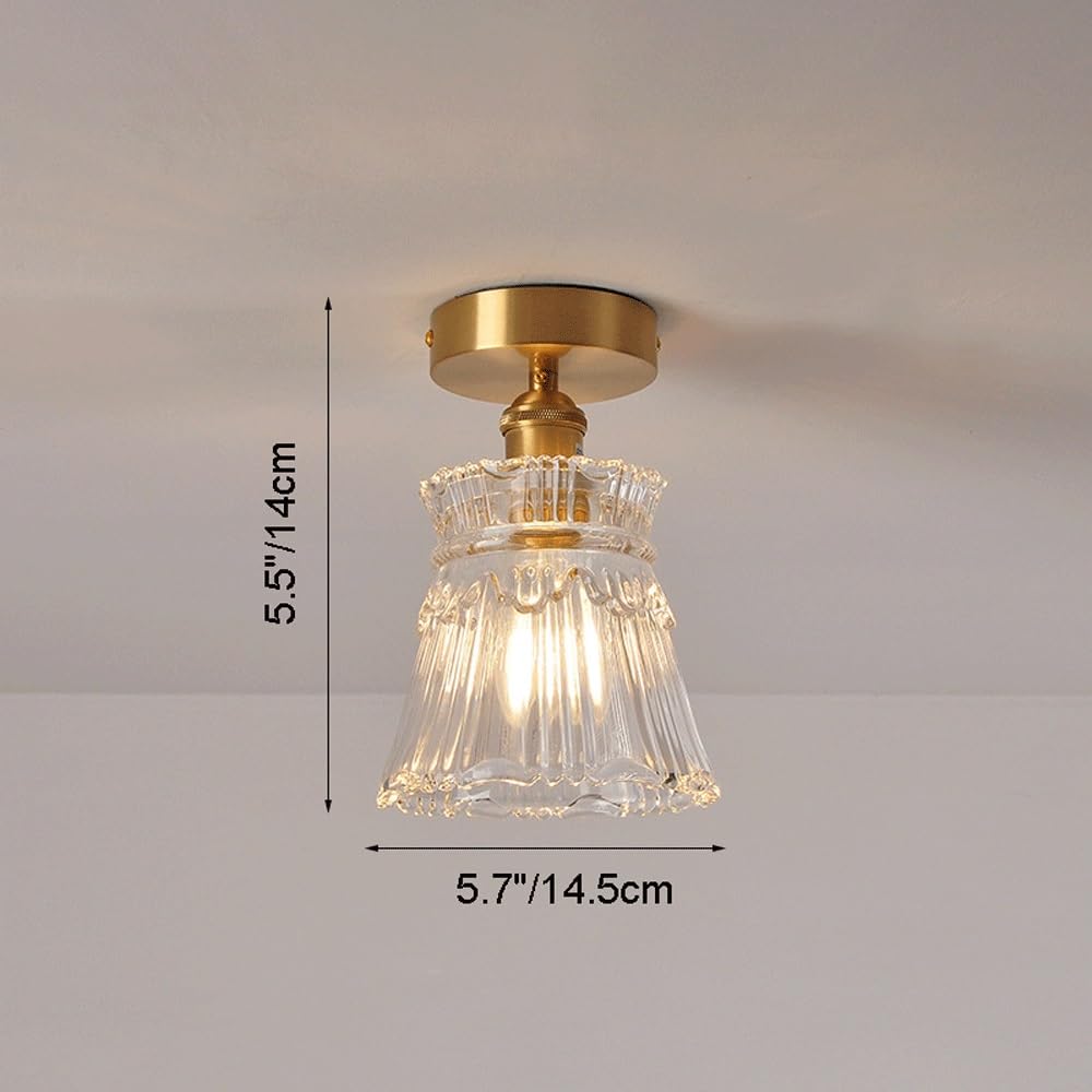 Japońska szklana lampa sufitowa