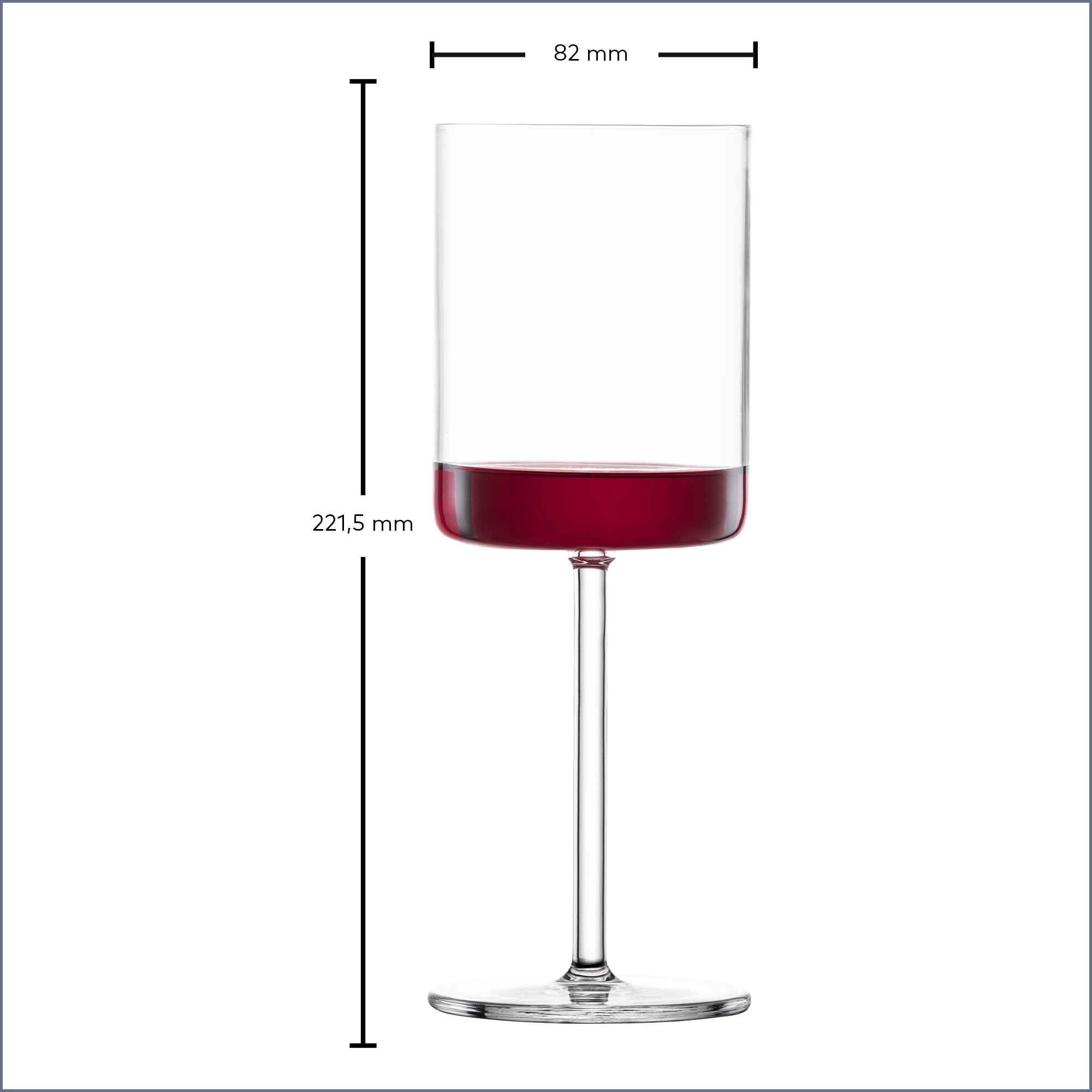 SCHOTT ZWIESEL Copas de vino tinto Modo (set de 4), copas rectas para vino tinto, copas de cristal Tritan aptas para lavavajillas, fabricadas en Alemania (art. nº. 119899) | copas rectas para vino tinto, copas de cristal Tritan aptas para lavavajillas, fa