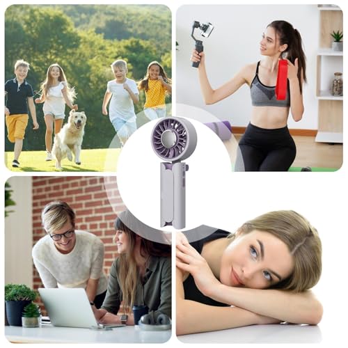 Ventilador de bolsillo USB recargable con pinza de fuerte sujeción para exterior 5