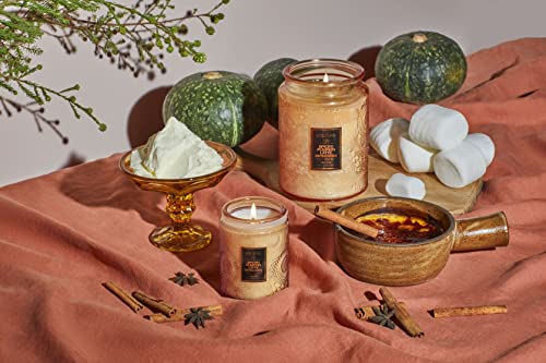 Image of Voluspa Spiced Pumpkin Latte, Small Candle Jar, 5.5 Ounce,50 Hour Burn Time, & Coconut Wax for Clean Burning,,Handcrafted in the USA