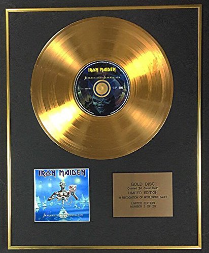 Century Music Awards Iron Maiden - Disco de oro de 24 quilates edición limitada - Séptimo hijo de un séptimo hijo