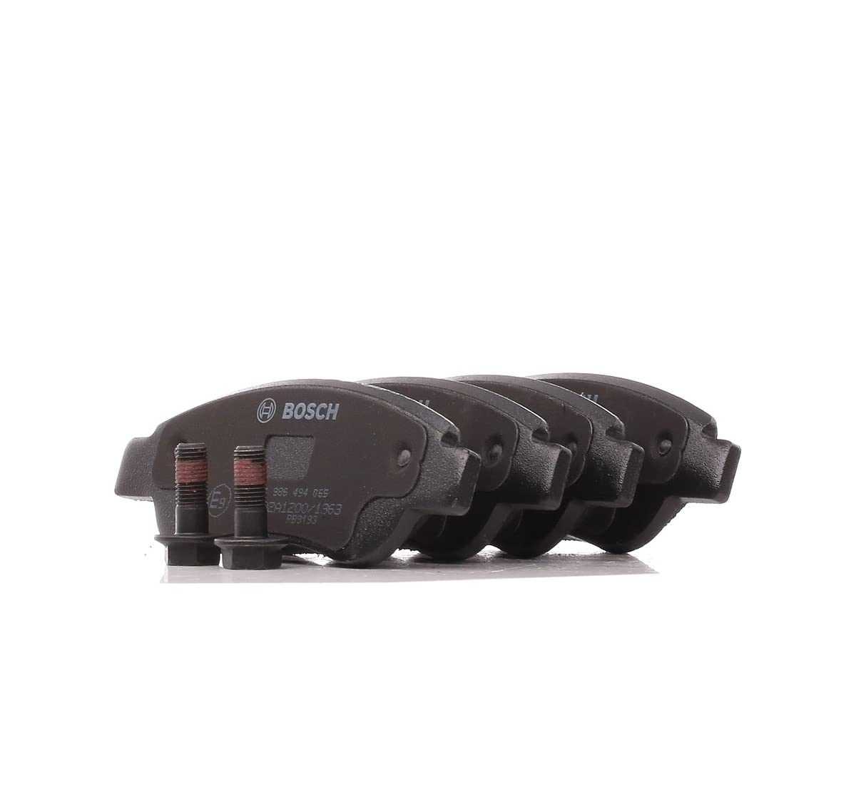 Bosch BP975 - Plaquettes de Frein Avant pour Voiture - Qualité Bosch - Réduction du Bruit et de la Poussière - Certifié ECE-R90 - Sans Cuivre - Jeu de 4 Plaquettes - Avec Accessoires