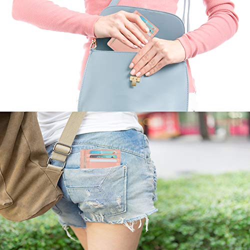 Gh Gold Horse Slim Rfid Blocking Card Holder Minimalist Leather Front Pocket Wallet For Women #TOP6