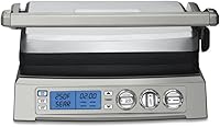 Cuisinart GR-300WSP1 6-in-1 Elite Griddler: 500°F Sear, LCD Display, Reversible Dishwasher-Safe Plates, 240 sq. in. Surface