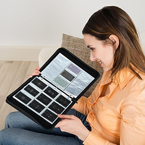 Livro de cartas de beisebol - Fichário de cartão pequeno 9 Bolso - Com capacidade para 900 cartões d