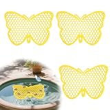 lasuroa 3pcs Floating Bee Island, 20x14cm/7.87x5.51in Butterfly-Shaped Bee Watering Station Safe Pollinator Waterer for Feeding Bath Garden Outdoor Use