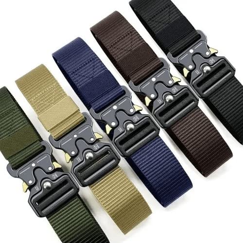 Cinto Tático Militar Com Fivela de Engate Rápido Tipo Fastem (PRETO)