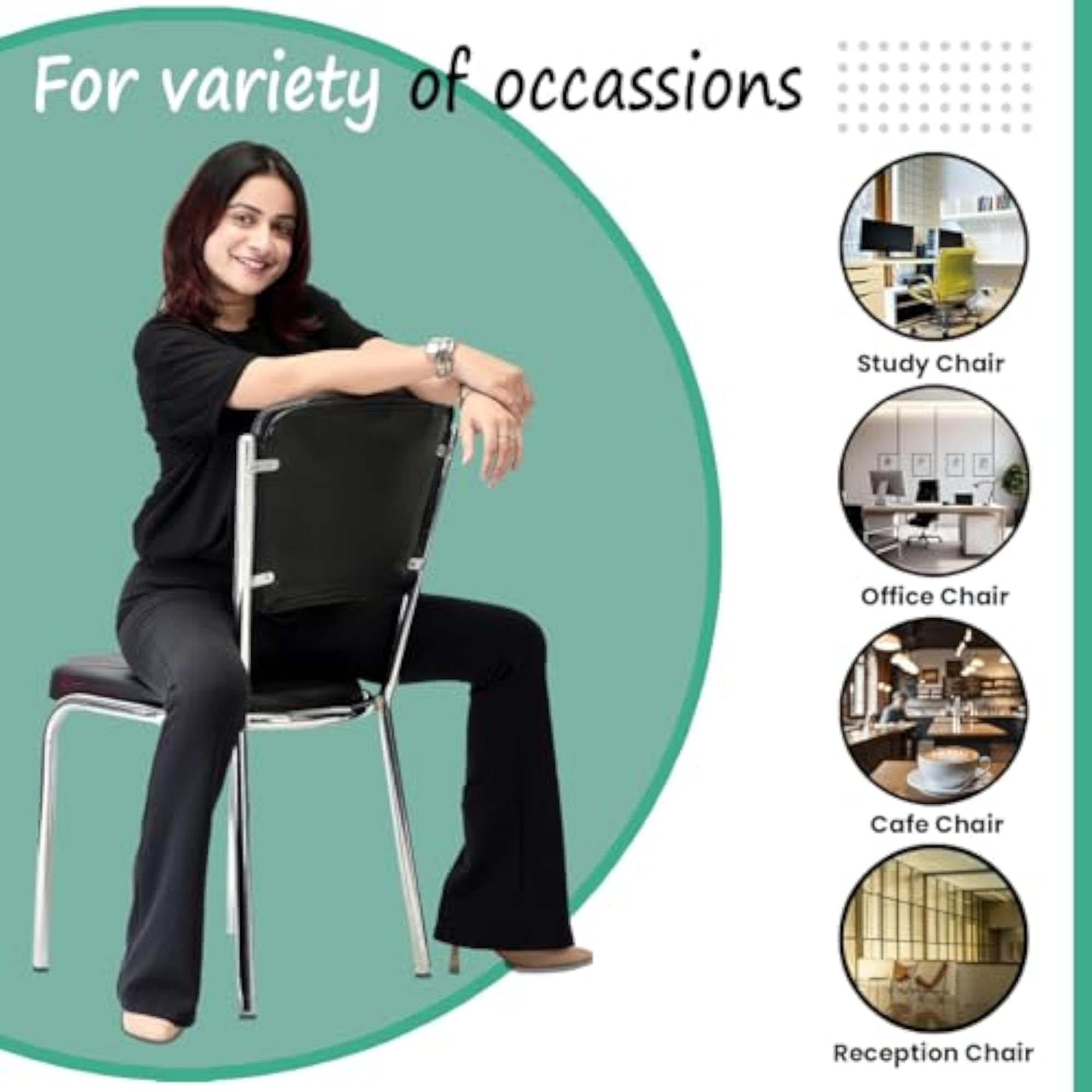 Heavy Duty Office Chair for Reception and Study Areas