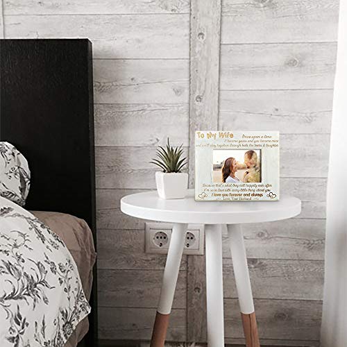 K Kenon Engraved Wooden Frame For Daughter, Personalized Natural Wood Photo Frame Gift For Daughter Son Graduation Gift From Mom, From Dad (For Daughter From Mom) #TOP4
