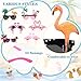 Mootycapa 6pcs Flamingo Sunglasses Party Decorations Hawaiian Summer Fashion Glasses Flamingo Sunglasses Photo Props for Hawaii Summer Theme Party
