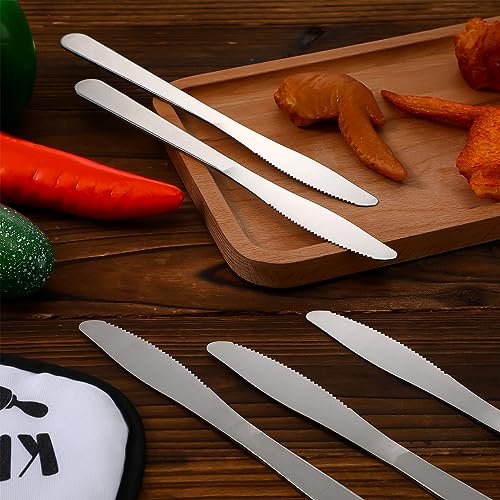 image for Gisafai 150 Pcs Stainless Steel Dinner Knives 8.3 Inches Spreader Kniv