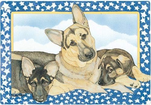 Animal Theme Gifts, German Shepherd Blank Note Cards Boxed