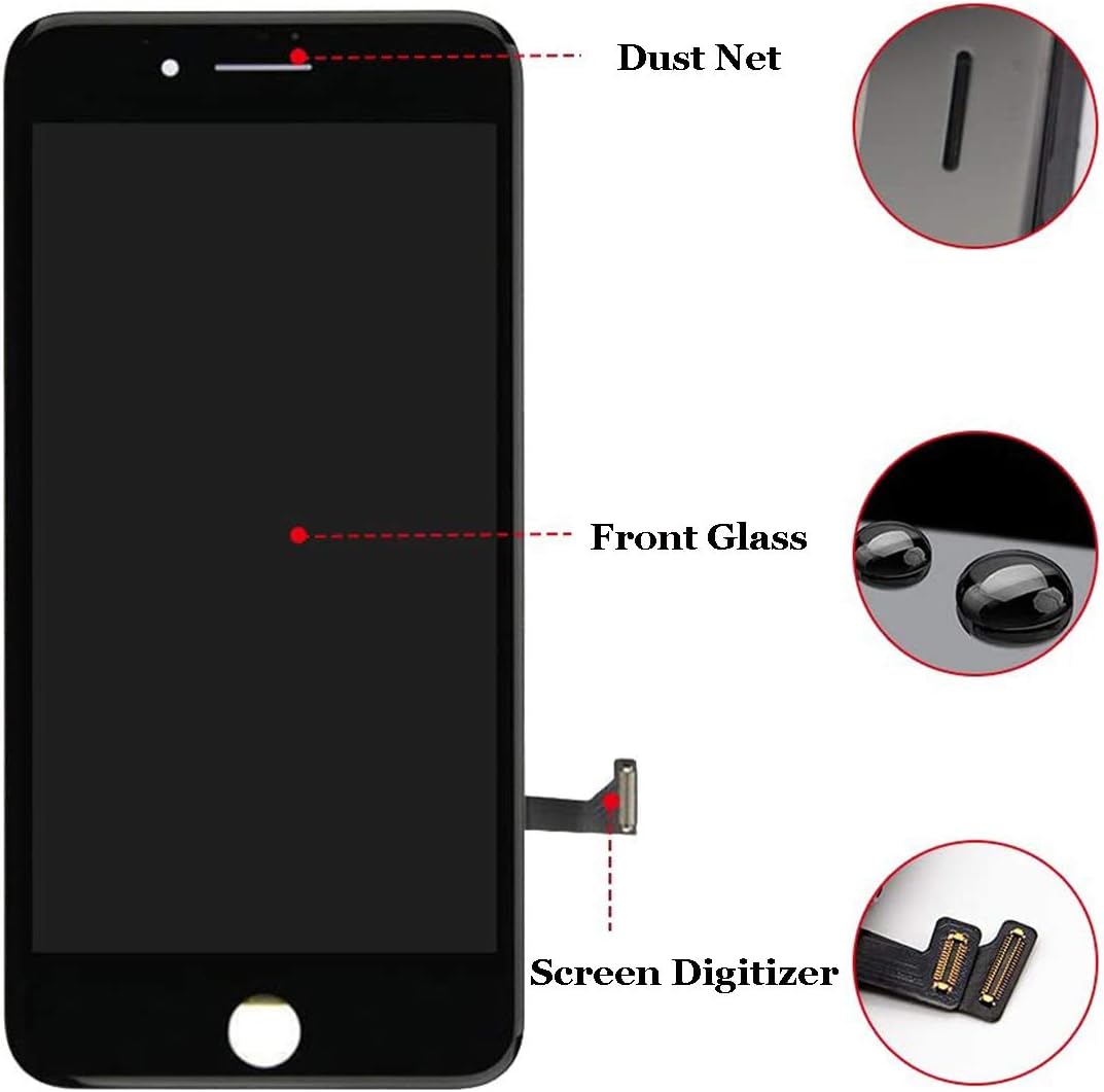 🔥 Crazy Deals Compatible for iPhone 8 Plus Screen Replacement 5.5 Inch, LCD Digitizer Screen for A1897 A1864 Assembly with Repair Tool Kits (Screen for iPhone 8 Plus Black) 🔥 Crazy Deals Compatible for iPhone 8 Plus Screen Replacement 5.5 Inch, LCD Digitizer Screen for A1897 A1864 Assembly with Repair Tool Kits (Screen for iPhone 8 Plus Black)