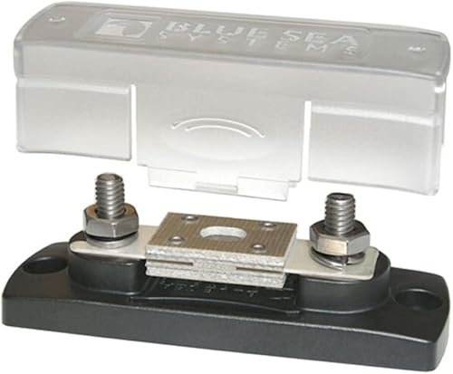 Blue Sea Systems Bloque de fusibles 5005 ANL con cubierta aislante, 35-300 amperios, 32V CC