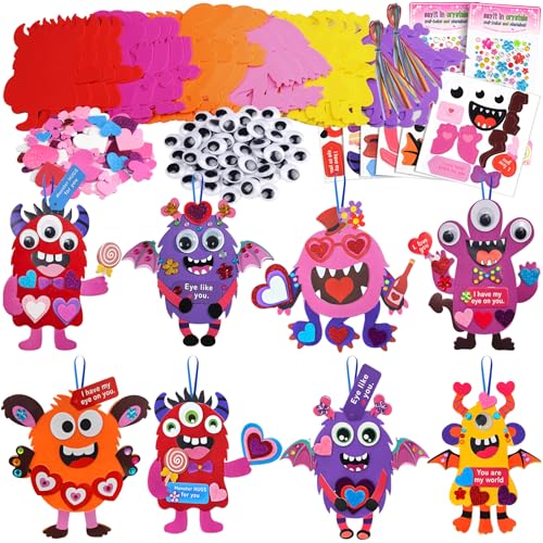 Ruicnte Valentines Day Monster Crafts for Kids Classroom Activities