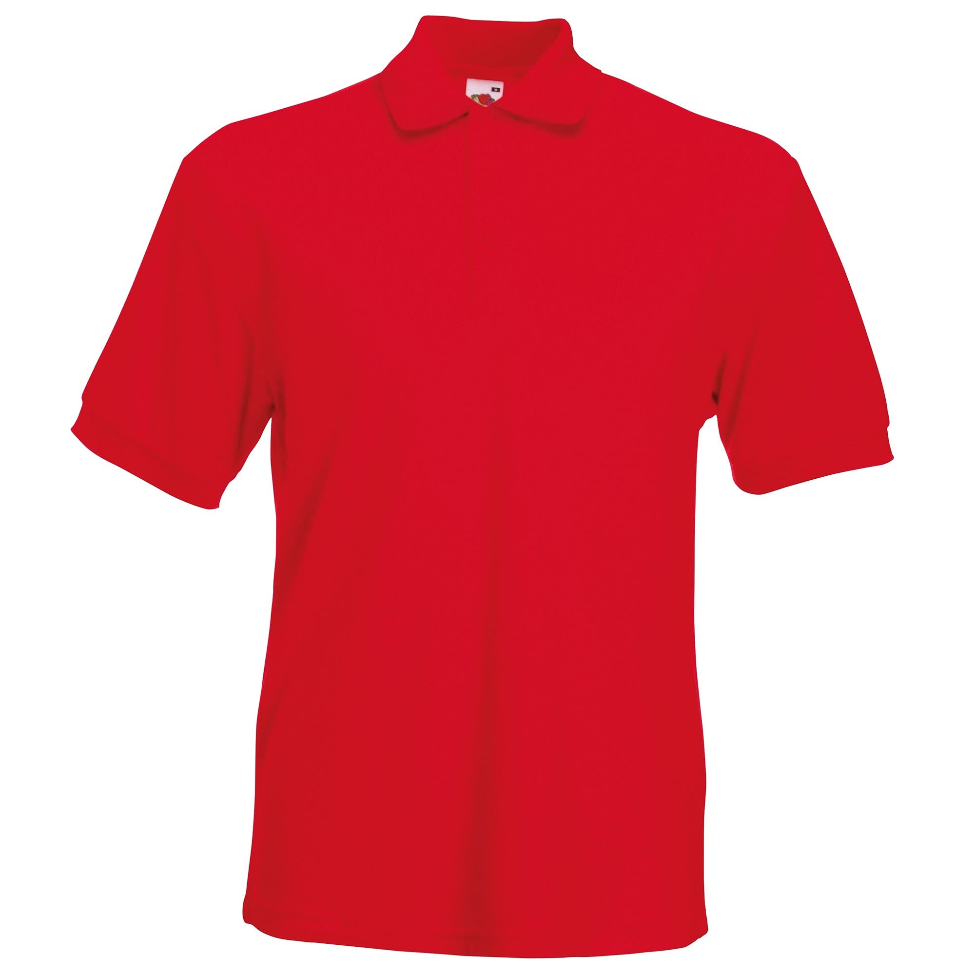 Fruit Of The Loom Men's Red 65/35 Pique Short Sleeve Polo Shirt, Xl