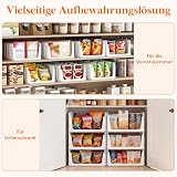 Lifewit Boîtes de Rangement pour Vêtements, Organisateur de Penderies Empilables, Blanc Bacs Individuels en Plastique, Idéal pour Placard de Cuisine, Armoire de Camping et Salle de Bain, 24L, Lot de 5 - 11