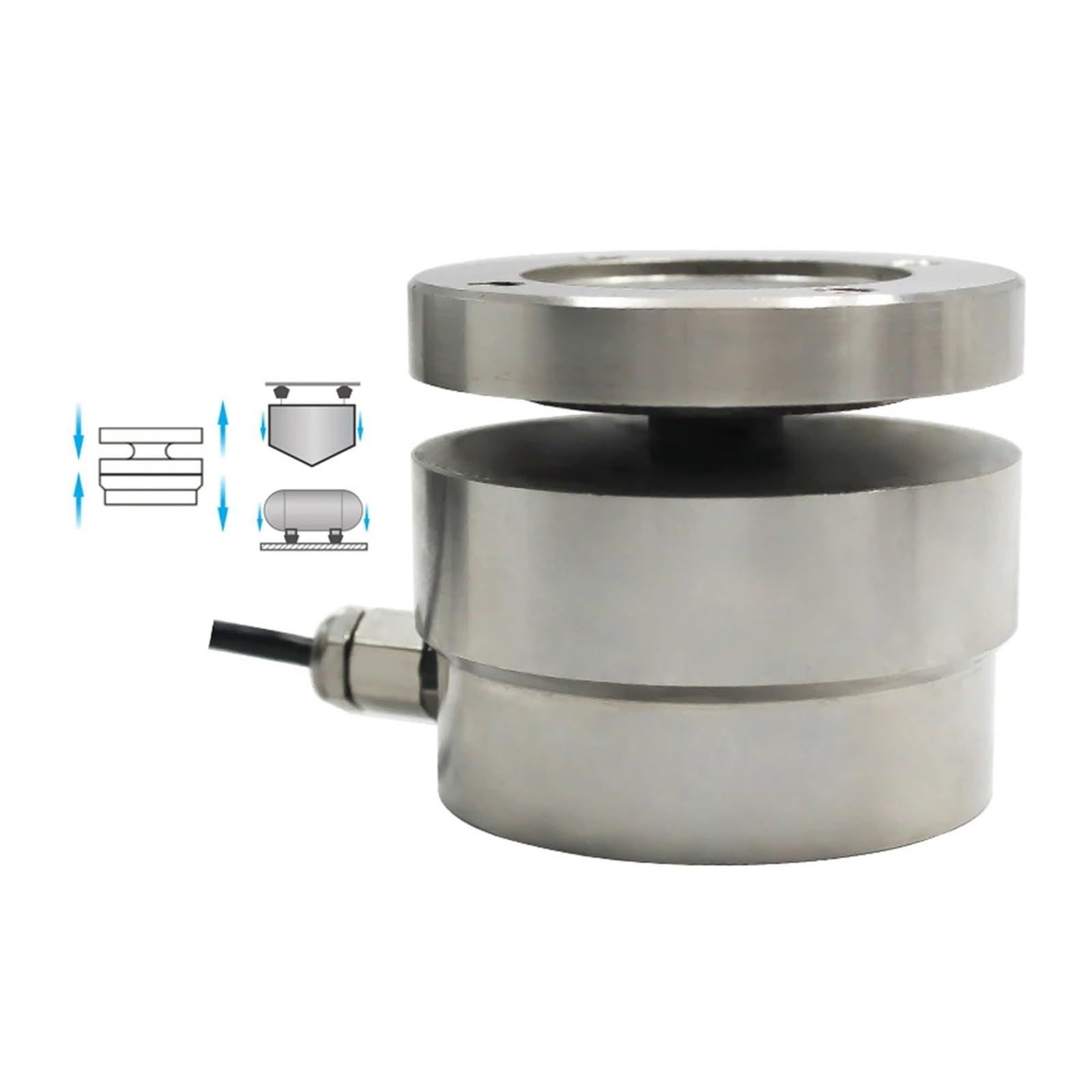 Sensor de pesaje Tipo Columna for medir Fuerza, Carga, Fuerza de Impacto de Caja de Membrana, detección y medición de presión(0-30KN)
