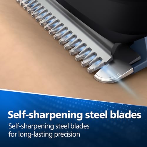 Image of Philips India's No.1 Men's Trimmer* | Lift & Trim Technology | Skin Friendly Beard Trimmer for Men | Effortless Styling | Self-Sharpening Blades | 60 mins runtime | 3 yrs warranty* | BT3325